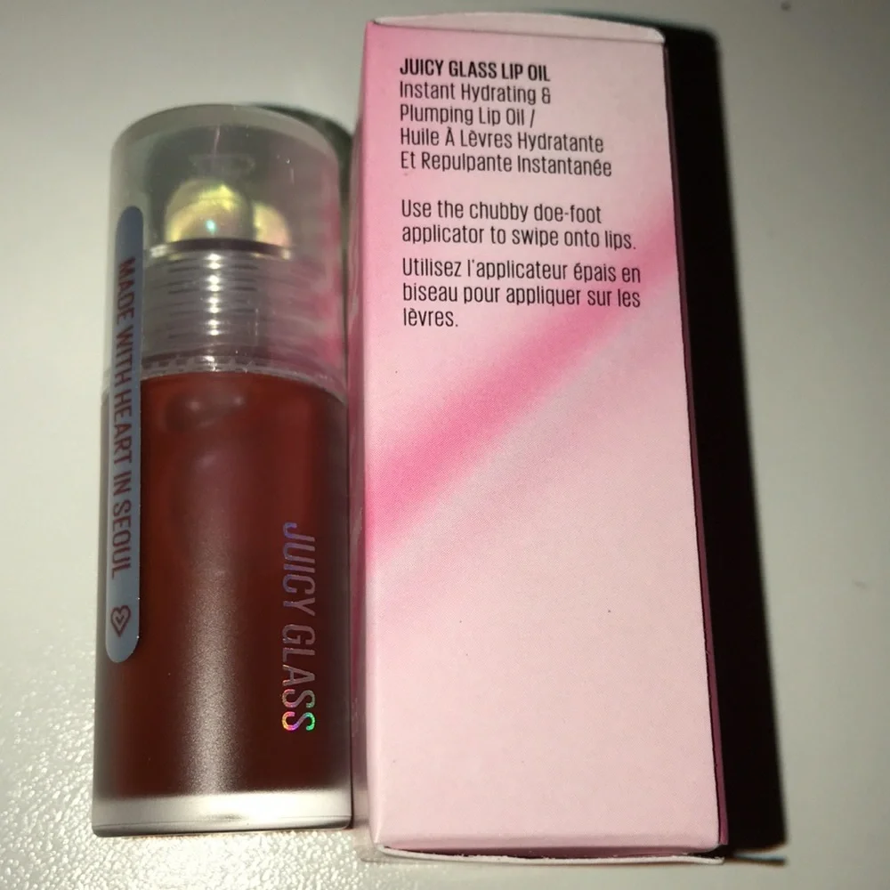 KAJA Juicy Glass Hydrating & Plumping Lip Oil in Cherry Cola NEW
